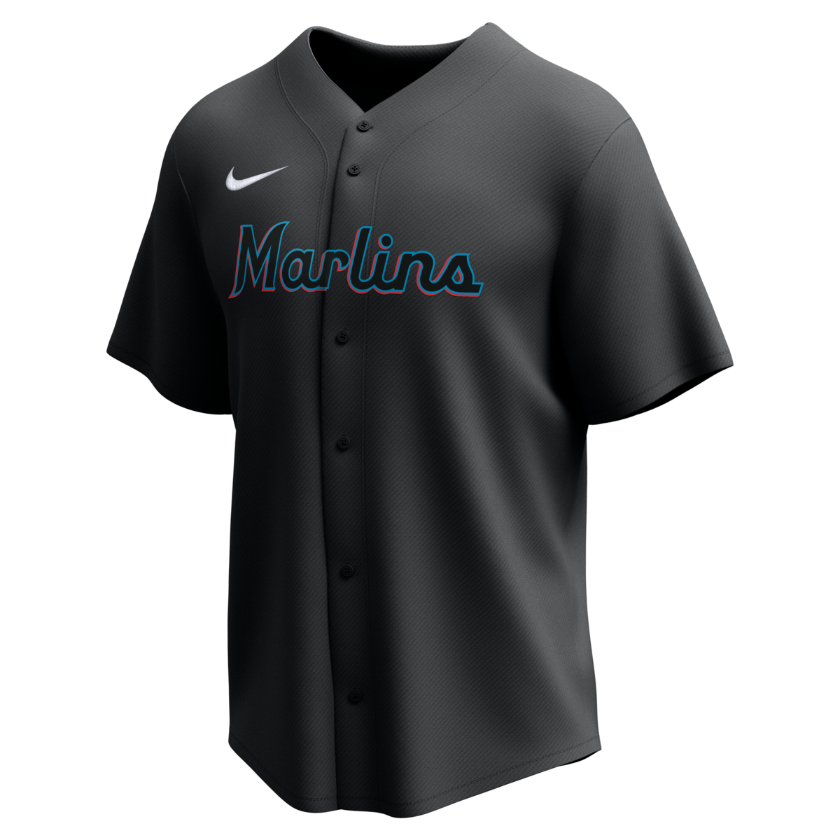 Nike Miami Marlins Adult Institutional Full Button Jersey Fan Gear MLB Miami Marlins