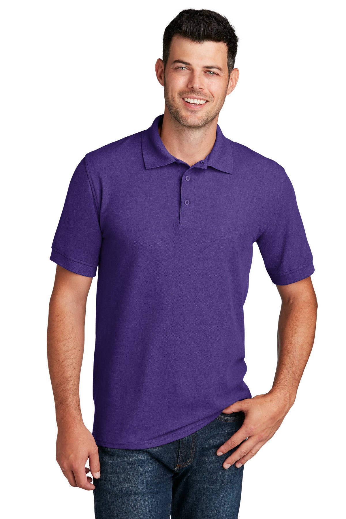Port & Co Men's Core Blend Pique Polo