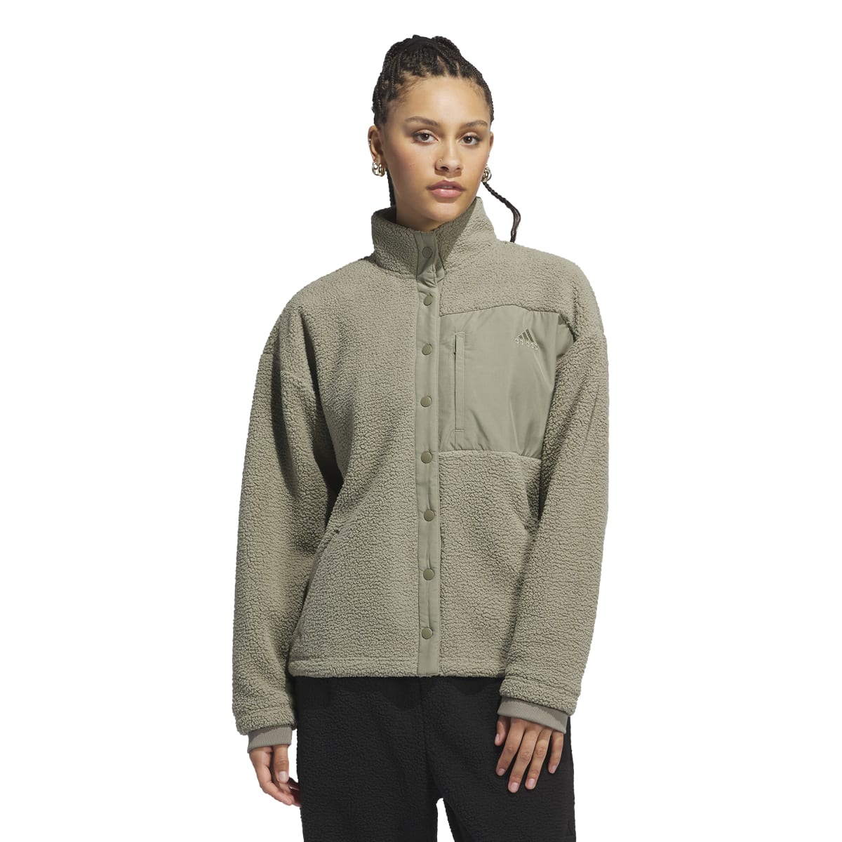 adidas Women's Coze Snap Jacket Womens Apparel Jackets & Vests
