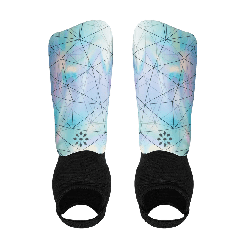 Girls' Cut Soccer Shin Guards - Holographic Soccer Shin Guards All