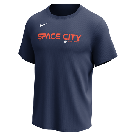 Nike Houston Astros Men's Crew Neck Synthetic City Connect Tee Fan Gear MLB Houston Astros