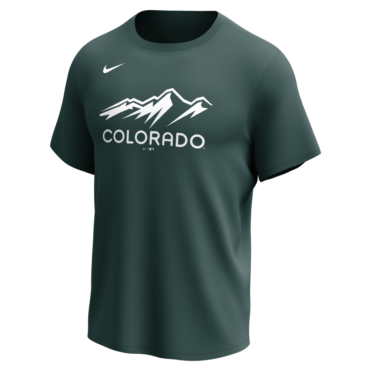 Nike Colorado Rockies Men's Crew Neck Synthetic City Connect Tee Fan Gear MLB Colorado Rockies