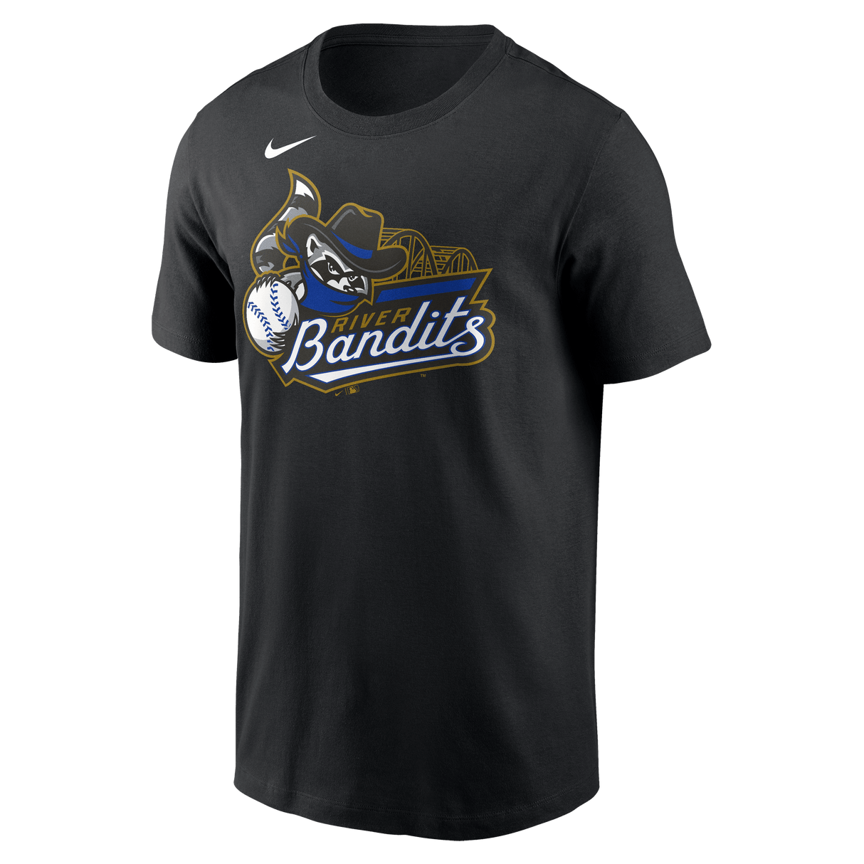 Nike Quad Cities River Bandits Adult Institiutional Short Sleeve Cotton Tee Fan Gear MiLB Quad Cities River Bandits