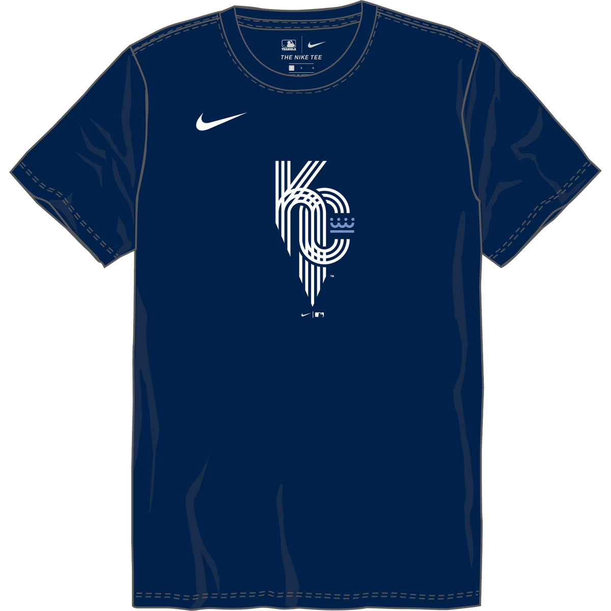 Nike Kansas City Royals Youth Institutional Short Sleeve Crew Neck Tee