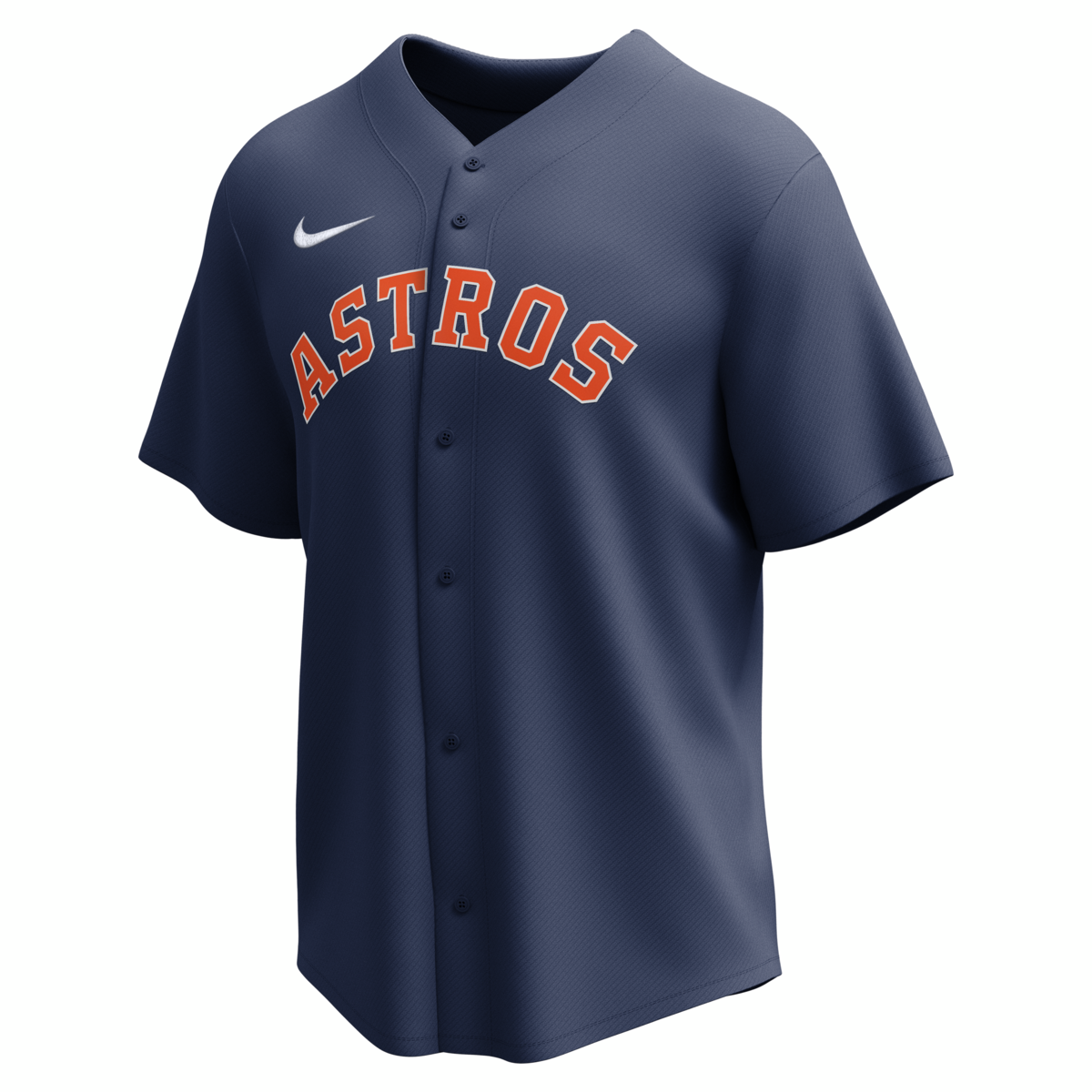Nike Houston Astros Youth Dri-Fit Full Button Jersey Fan Gear MLB Houston Astros