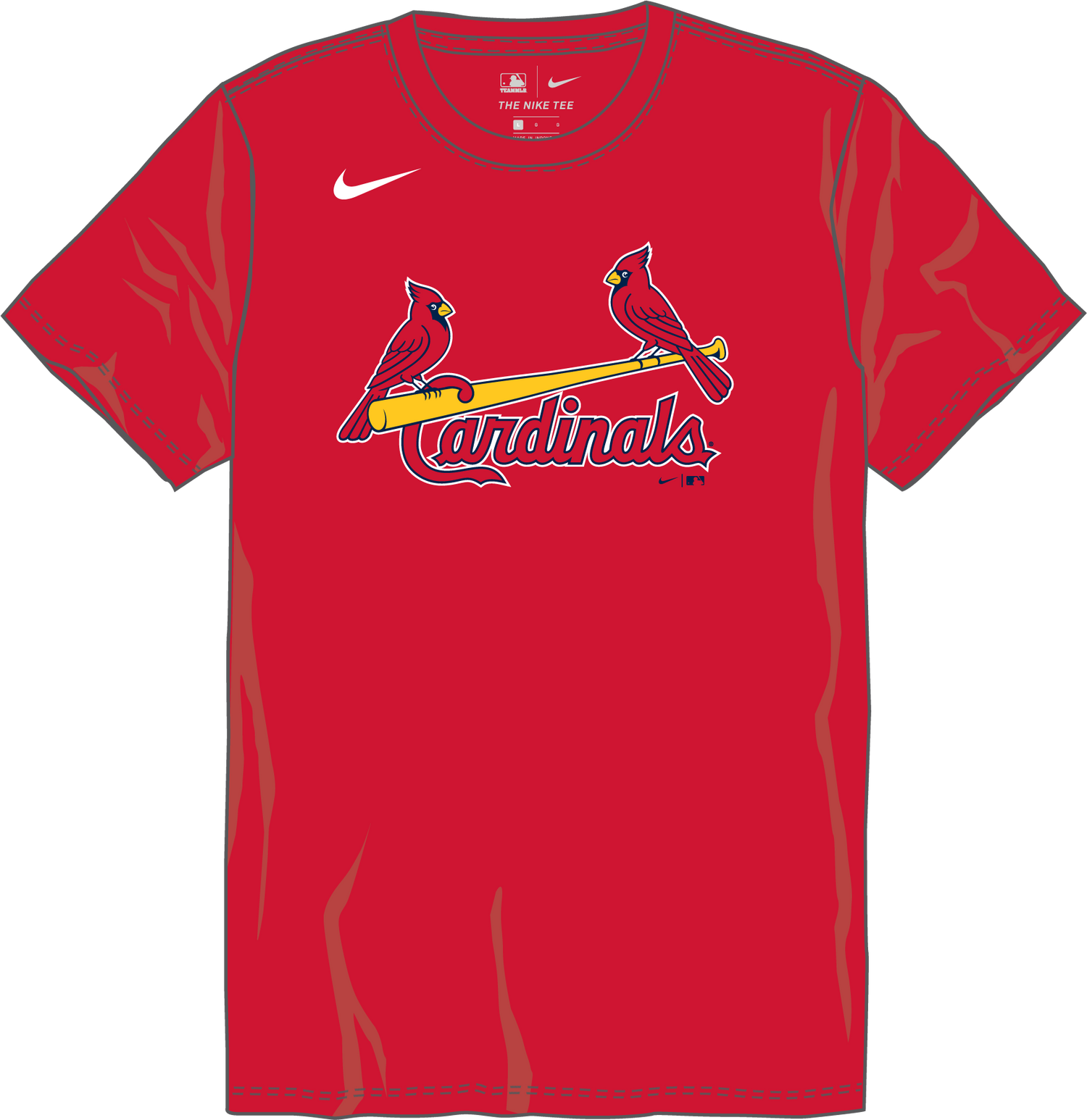Nike St.louis Cardinals 1967-97 Youth Institutional Short Sleeve Cooperstown Crew Neck Fan Gear MiLB St.Louis Cardinals 1967-97