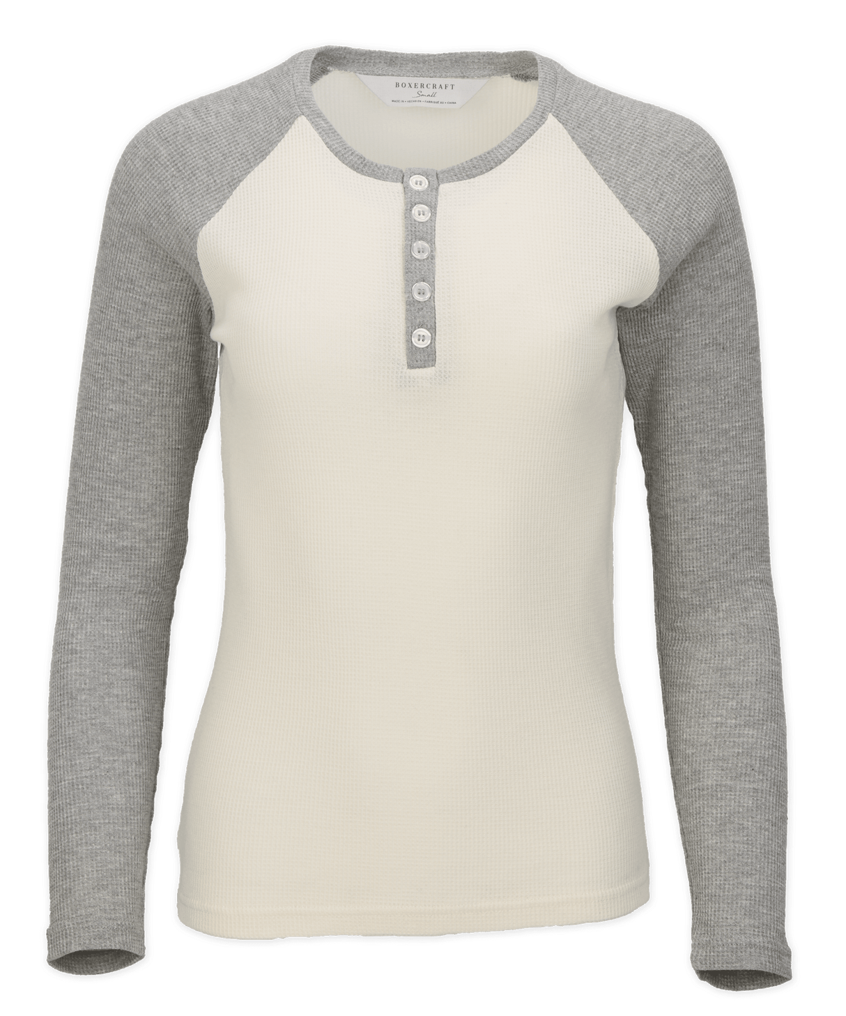 Boxercraft Women's Waffle Knit Henley Womens Apparel Sweatshirts & Fleece