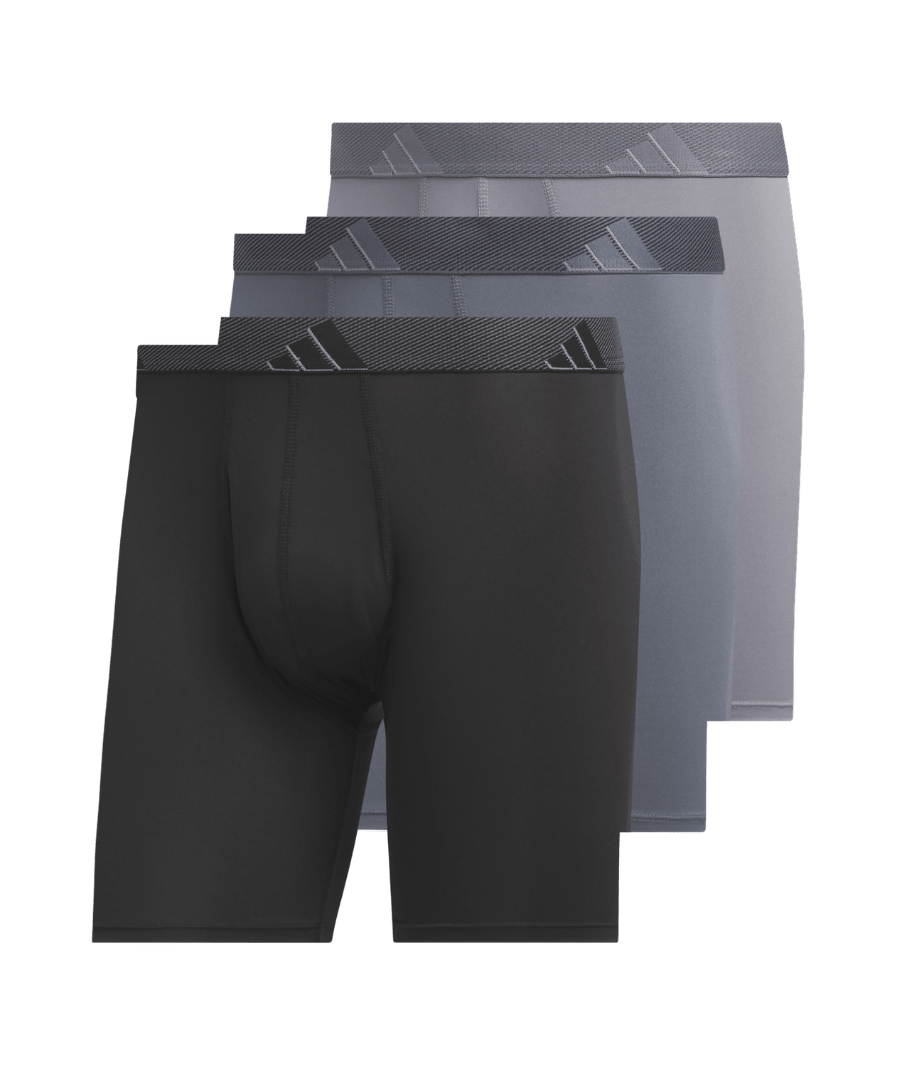 adidas Men's Microfiber 3-Pack Boxer Brief Mens Apparel Underwear