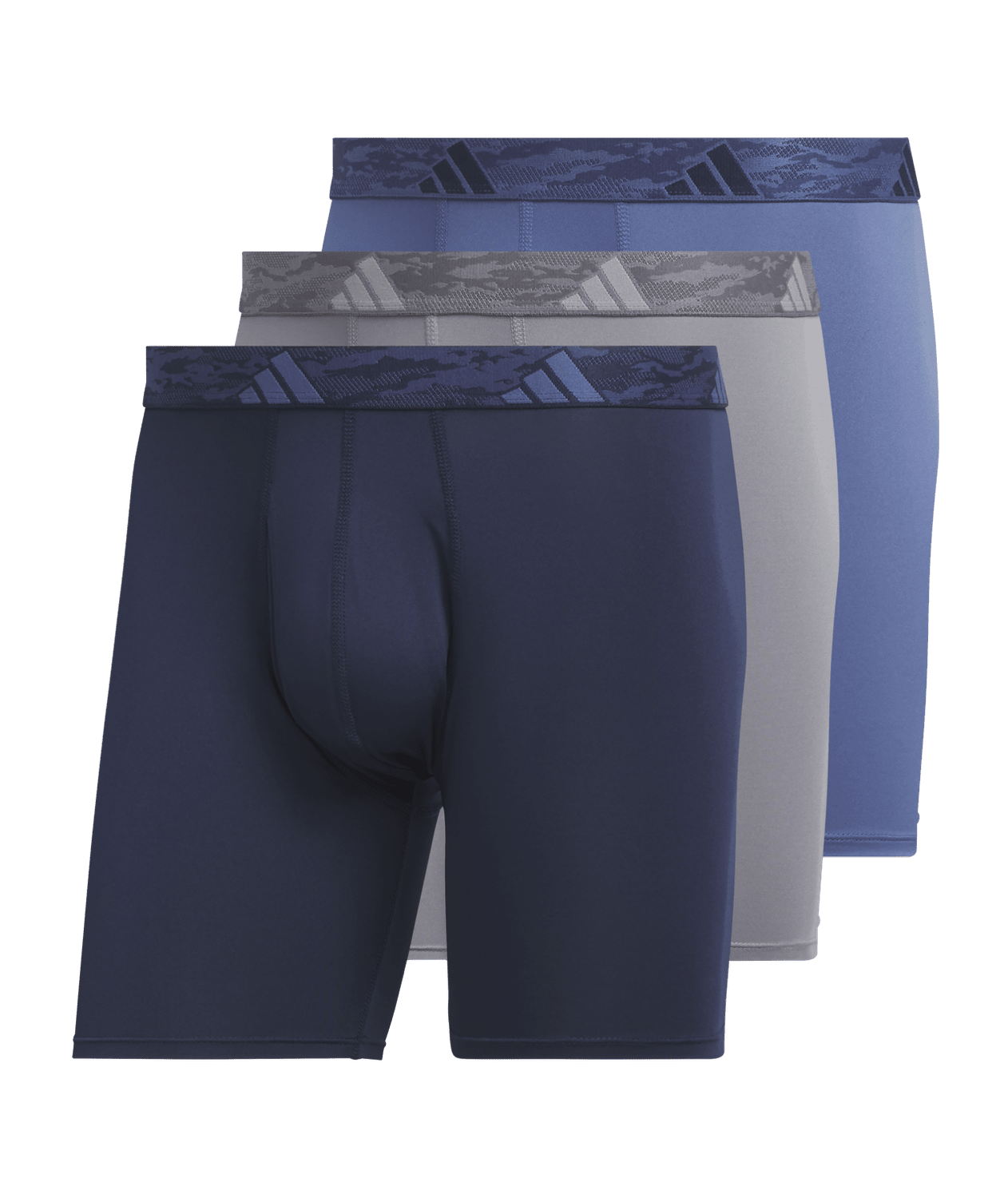 adidas Men's Microfiber 3-Pack Boxer Brief Mens Apparel Underwear