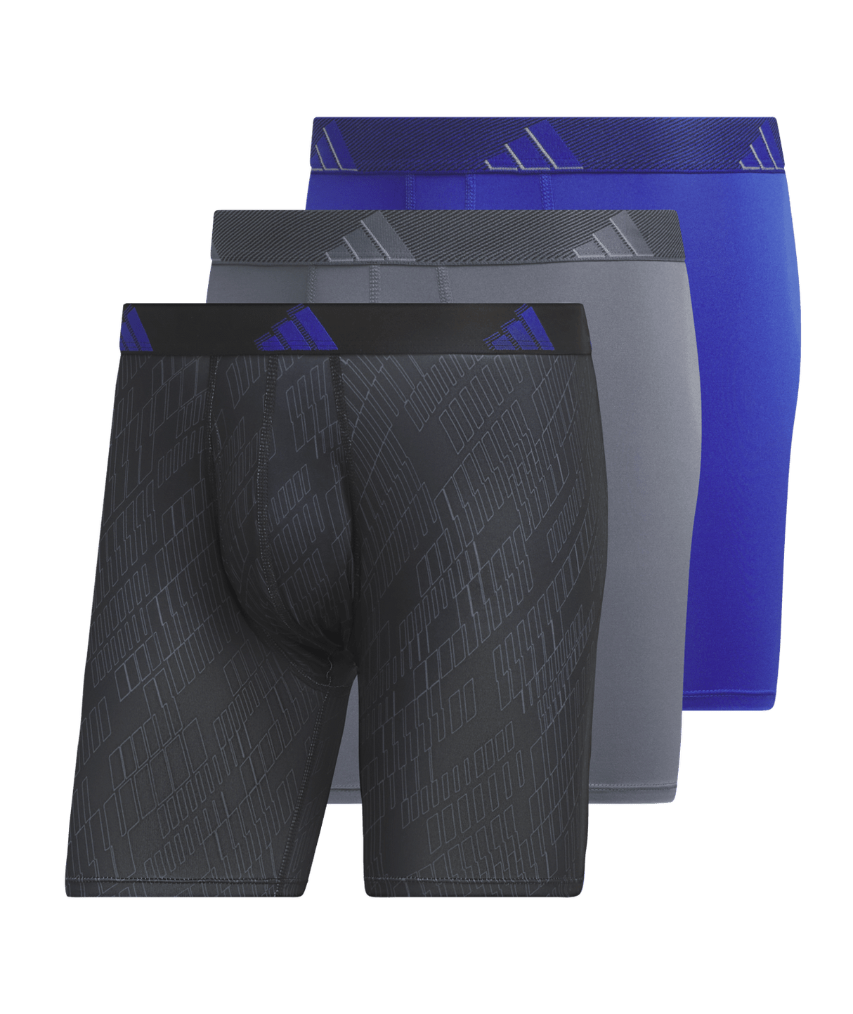 adidas Men's Microfiber 3-Pack Boxer Brief Mens Apparel Underwear