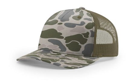 Richardson Camo Printed 112 Five Panel Trucker Hat Unisex Accessories Hats & Caps