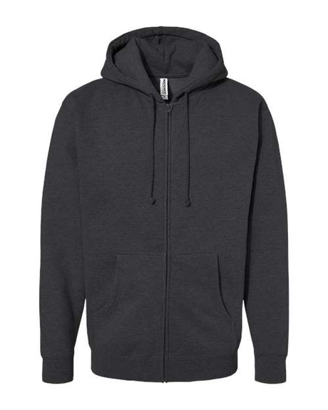 Independent Trading Co. Men's Heavyweight Full-Zip Hooded Sweatshirt Mens Apparel Sweatshirts & Fleece