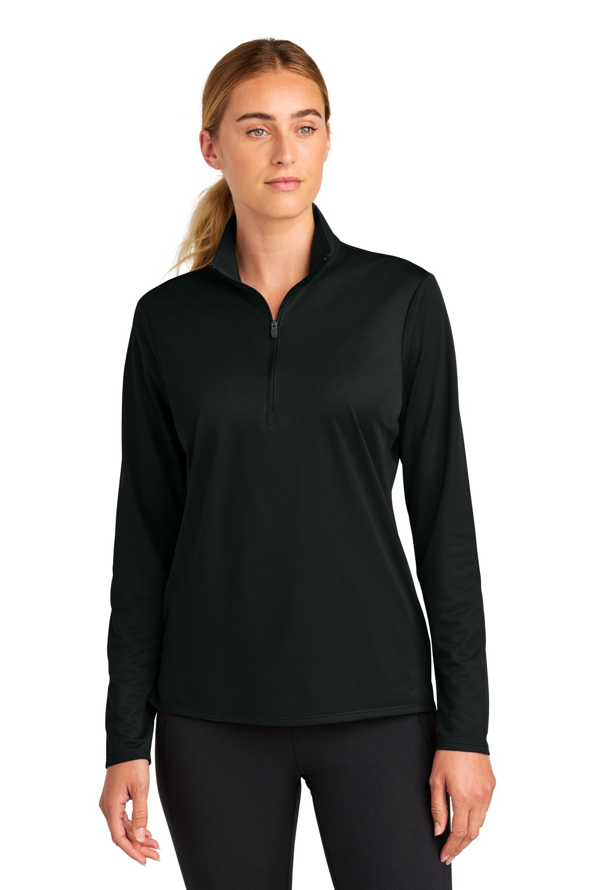 Sport-Tek Women's Micropique Sport-Wick 1/4-Zip Sweater LST672 Womens Apparel Sweatshirts & Fleece