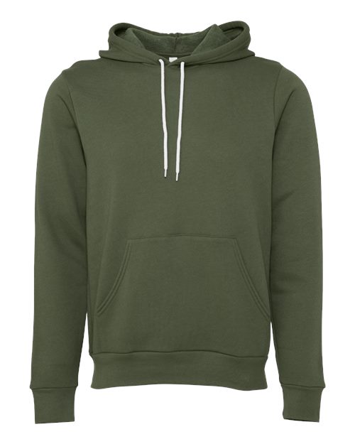 BELLA + CANVAS Unisex Sponge Fleece Pullover Hoodie BC3719 Mens Apparel Sweatshirts & Fleece