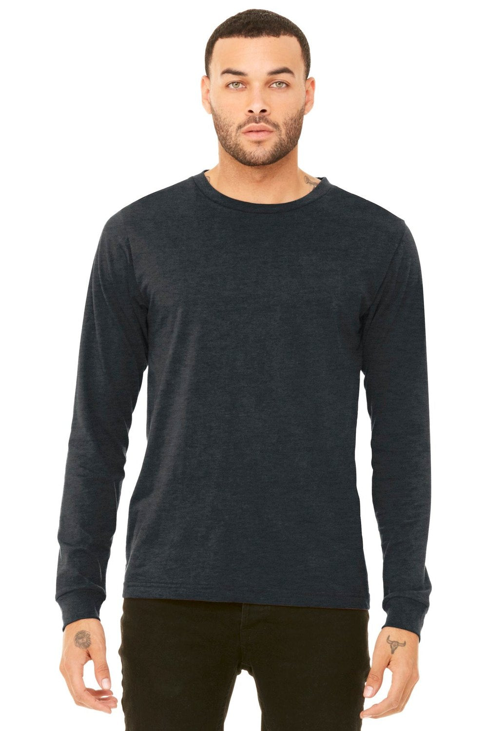 BELLA + CANVAS Men's Jersey Long Sleeve Tee - Plus Mens Apparel Shirts & Tops