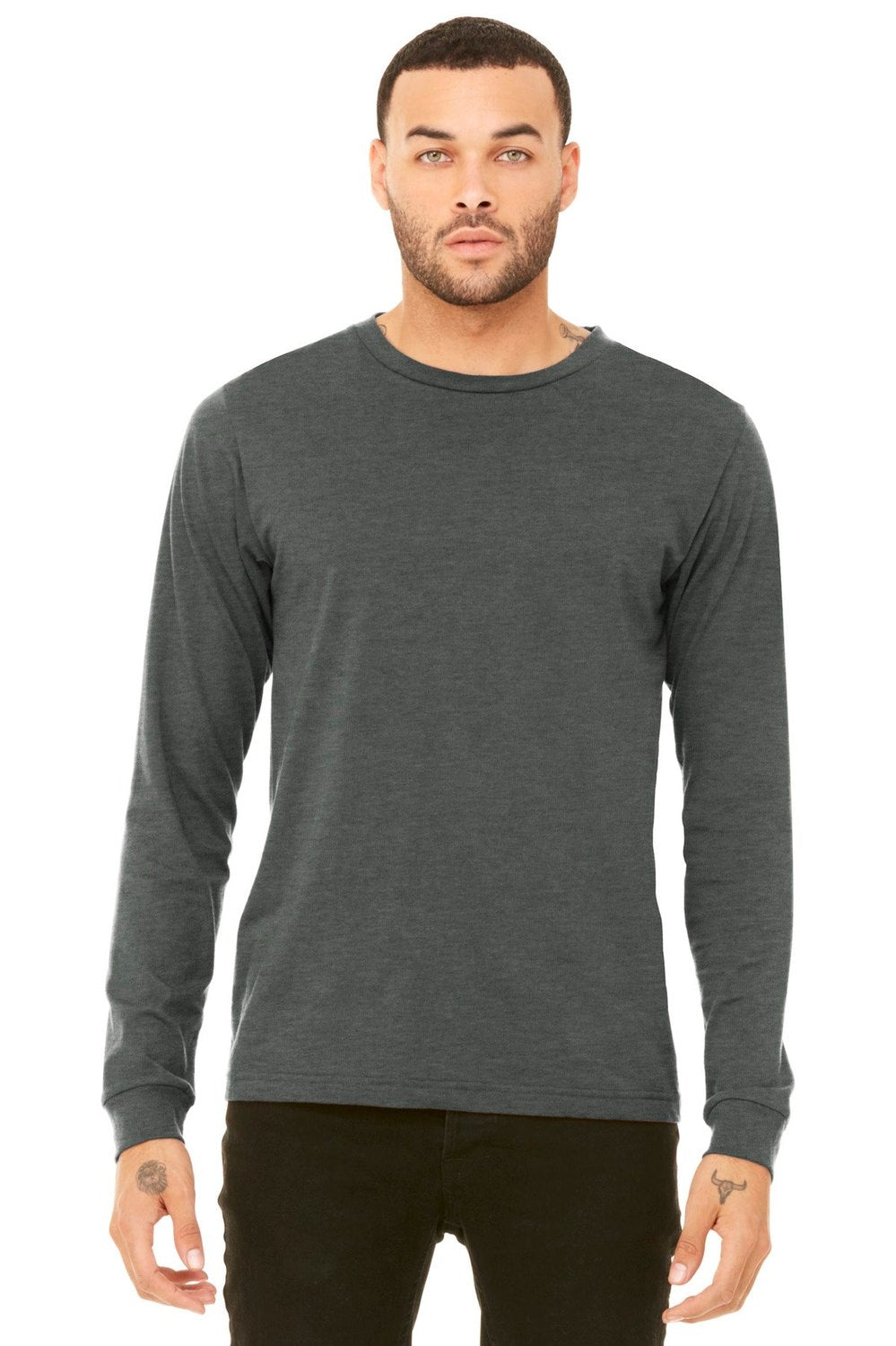 BELLA + CANVAS Men's Jersey Long Sleeve Tee - Plus Mens Apparel Shirts & Tops
