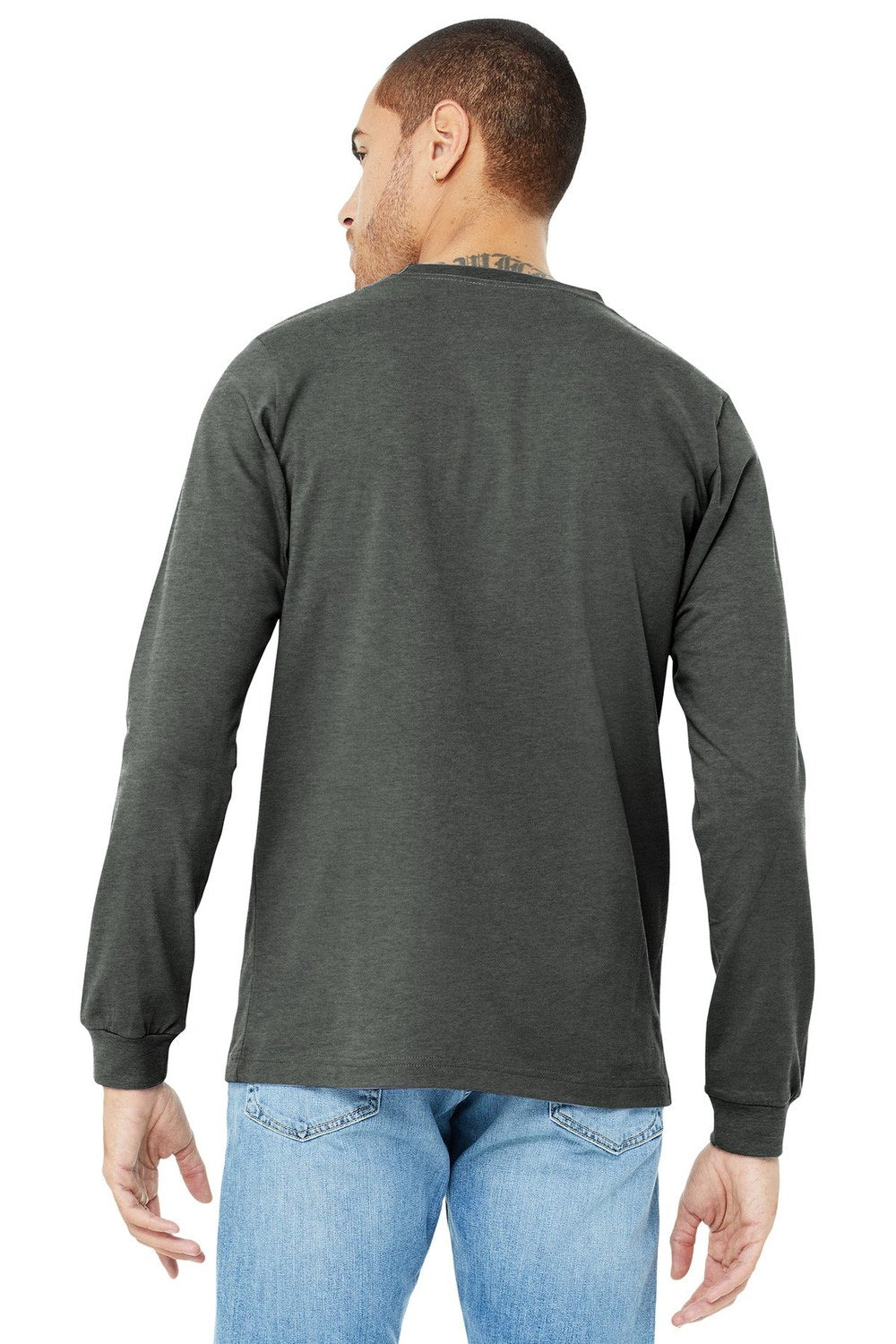 BELLA + CANVAS Men's Jersey Long Sleeve Tee - Plus Mens Apparel Shirts & Tops