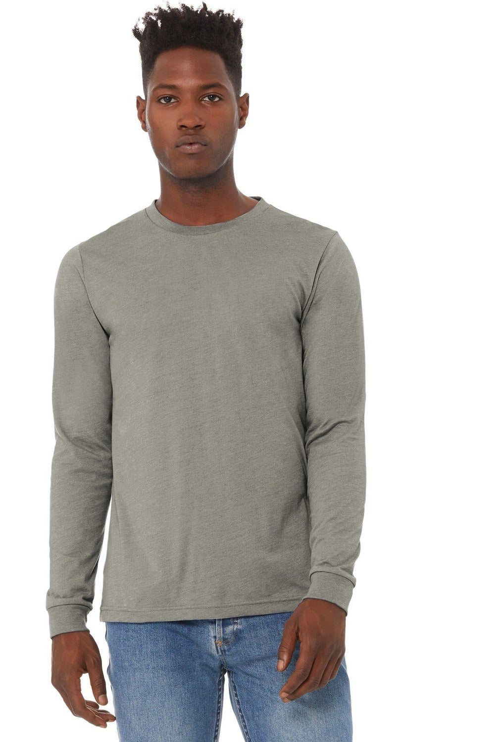 BELLA + CANVAS Men's Jersey Long Sleeve Tee - Plus Mens Apparel Shirts & Tops
