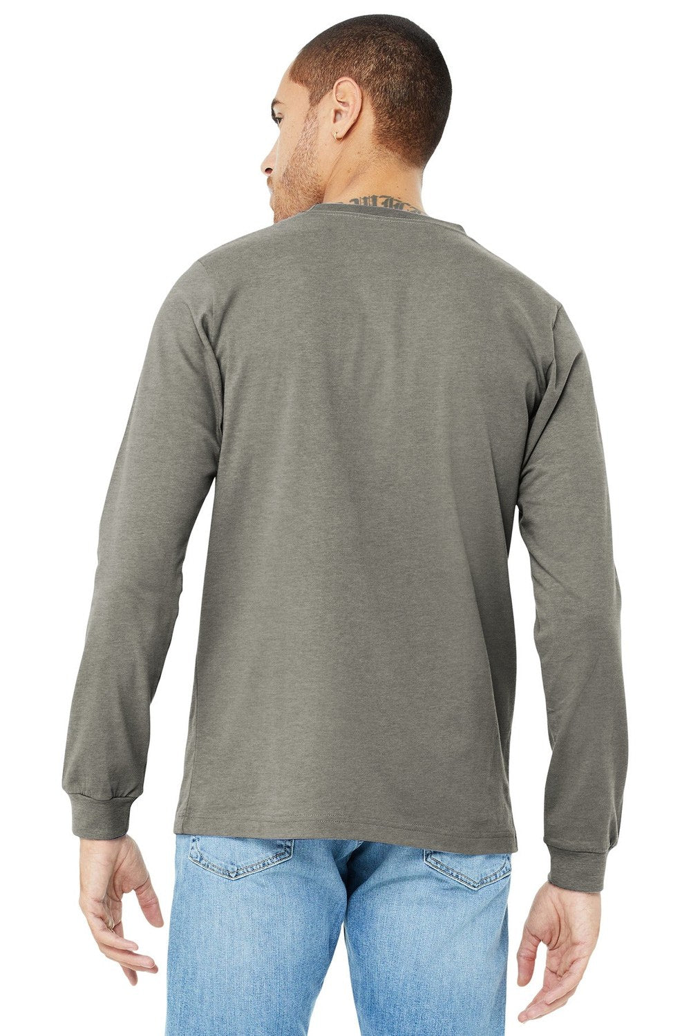 BELLA + CANVAS Men's Jersey Long Sleeve Tee - Plus Mens Apparel Shirts & Tops