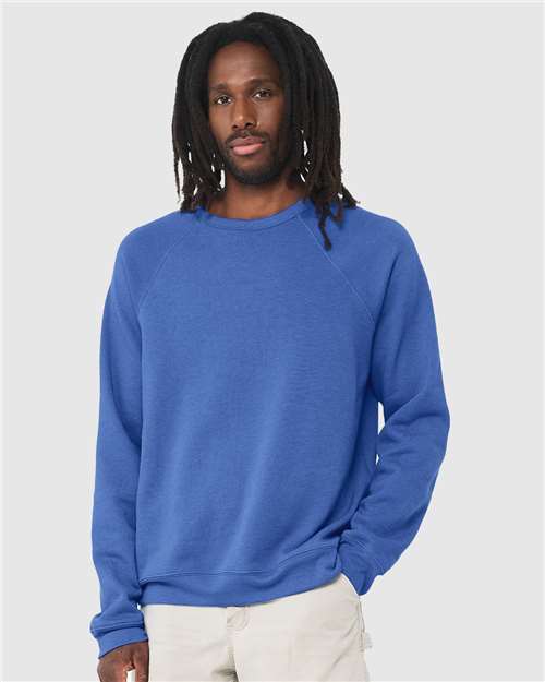 BELLA + CANVAS Unisex Sponge Fleece Raglan Sweatshirt BC3901 1/2 Mens Apparel Sweatshirts & Fleece