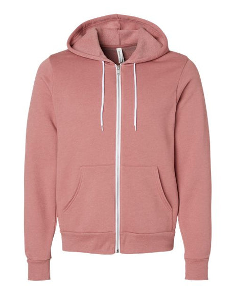 BELLA + CANVAS Men's Sponge Fleece Full-Zip Hoodie Mens Apparel Shirts & Tops