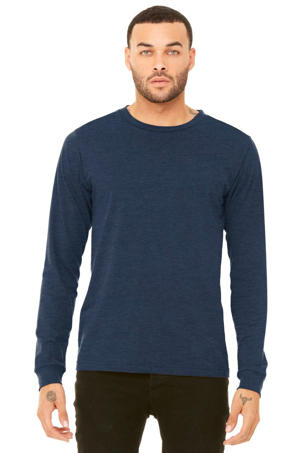 BELLA + CANVAS Men's Jersey Long Sleeve Tee - Plus Mens Apparel Shirts & Tops