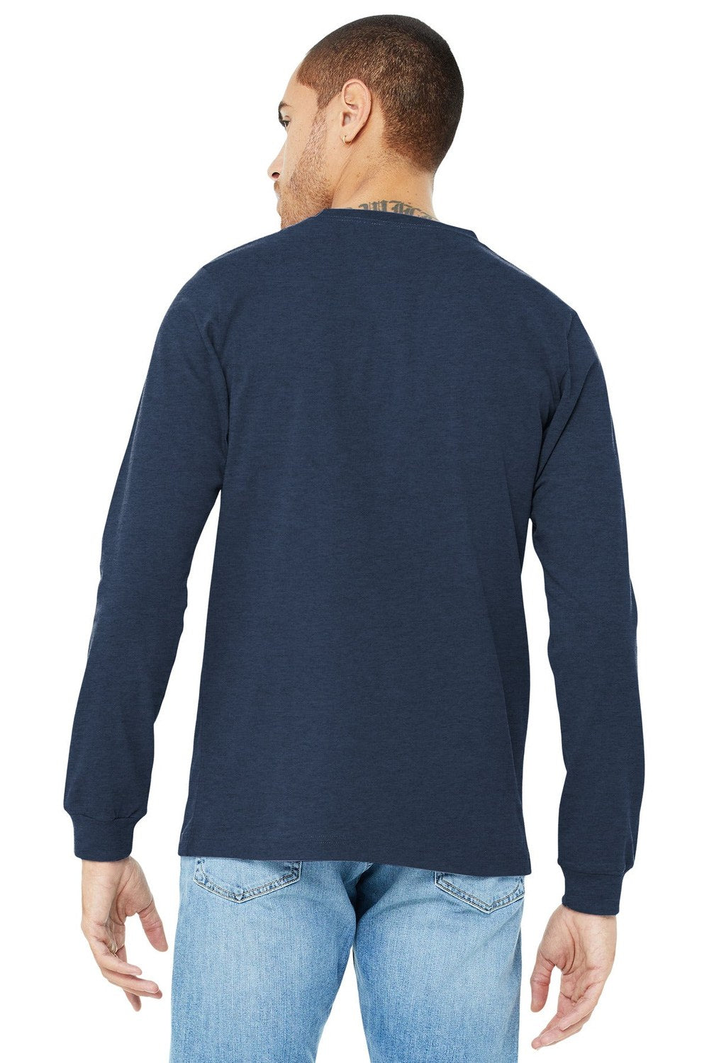 BELLA + CANVAS Men's Jersey Long Sleeve Tee - Plus Mens Apparel Shirts & Tops