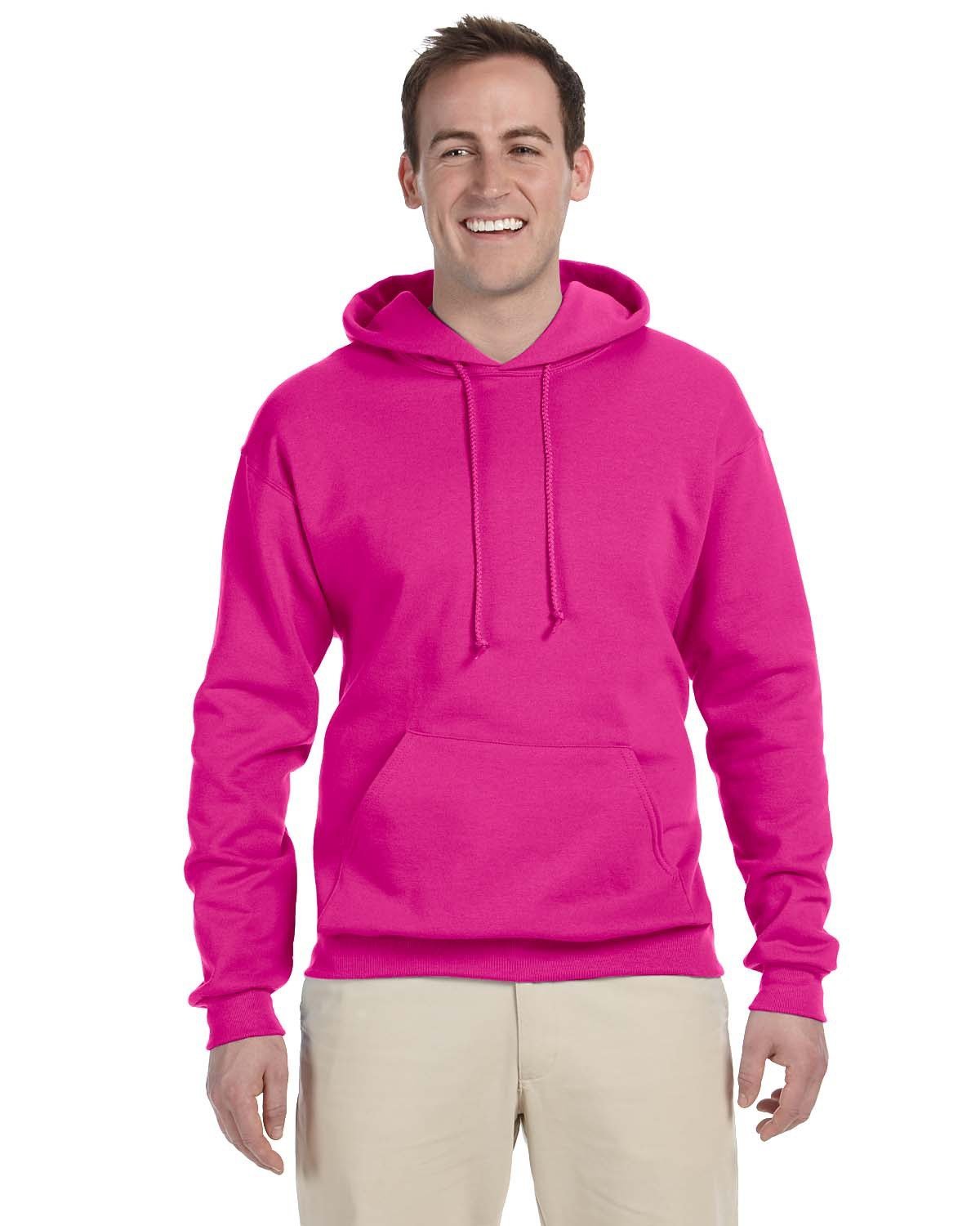 JERZEES Adult NuBlend® Fleece Pullover Hooded Sweatshirt - Plus Mens Apparel Sweatshirts & Fleece