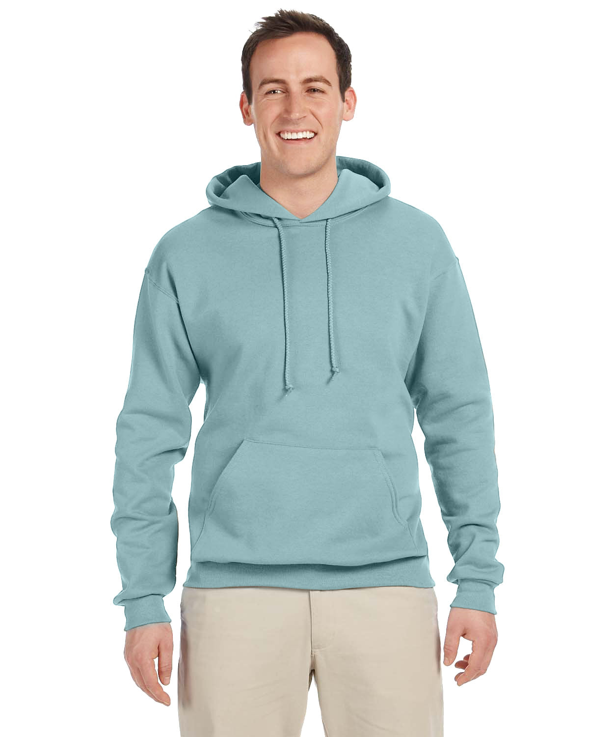 JERZEES Adult NuBlend® Fleece Pullover Hooded Sweatshirt - Plus Mens Apparel Sweatshirts & Fleece