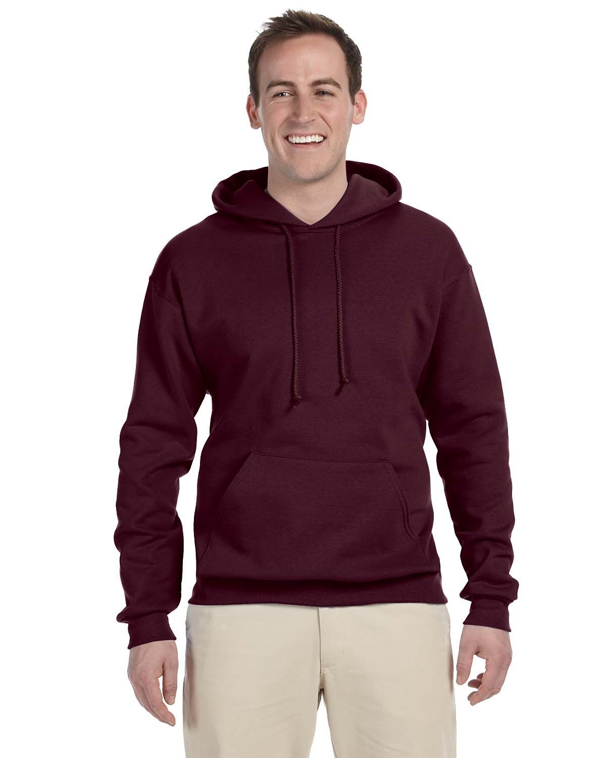 JERZEES Adult NuBlend® Fleece Pullover Hooded Sweatshirt - Plus Mens Apparel Sweatshirts & Fleece