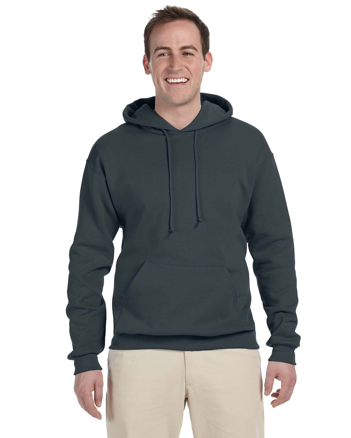 JERZEES Adult NuBlend® Fleece Pullover Hooded Sweatshirt - Plus Mens Apparel Sweatshirts & Fleece