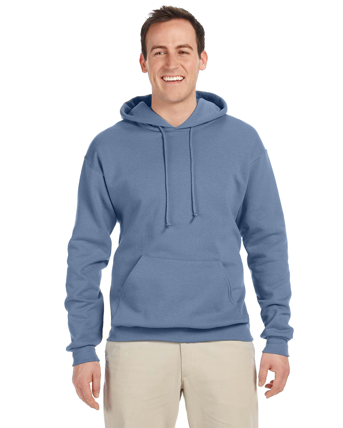 JERZEES Adult NuBlend® Fleece Pullover Hooded Sweatshirt - Plus Mens Apparel Sweatshirts & Fleece