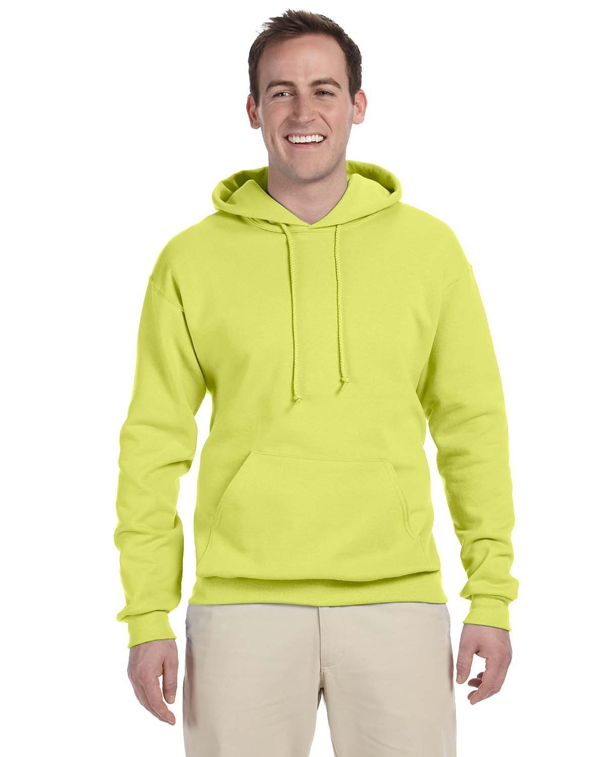 JERZEES Adult NuBlend® Fleece Pullover Hooded Sweatshirt - Plus Mens Apparel Sweatshirts & Fleece