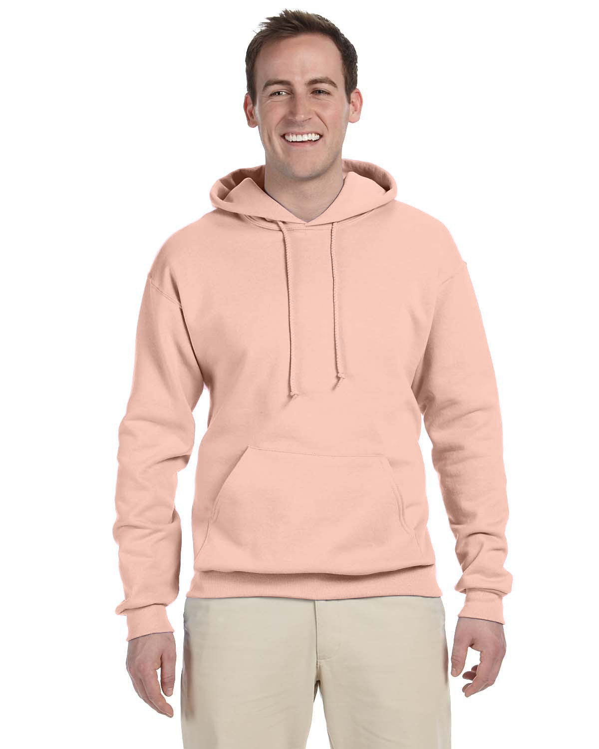 JERZEES Adult NuBlend® Fleece Pullover Hooded Sweatshirt - Plus Mens Apparel Sweatshirts & Fleece