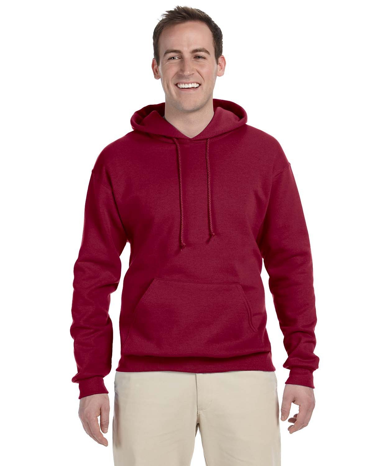 JERZEES Adult NuBlend® Fleece Pullover Hooded Sweatshirt - Plus Mens Apparel Sweatshirts & Fleece