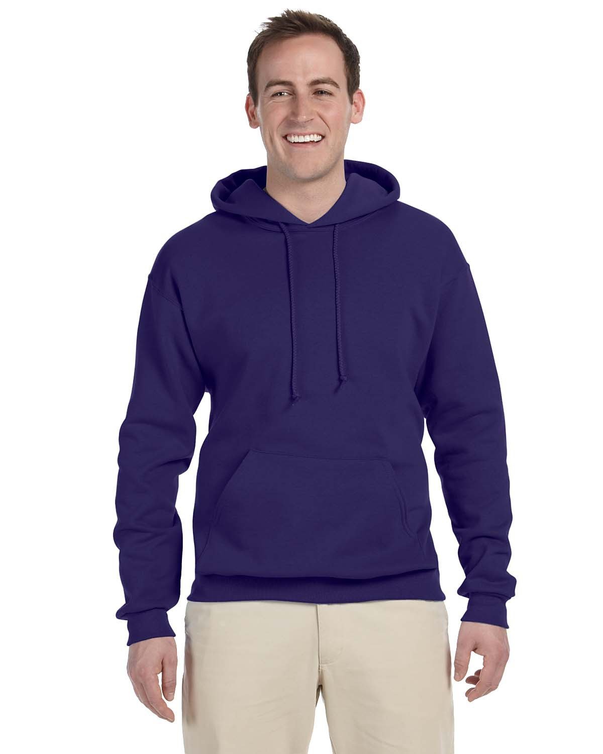 JERZEES Adult NuBlend® Fleece Pullover Hooded Sweatshirt Mens Apparel Sweatshirts & Fleece