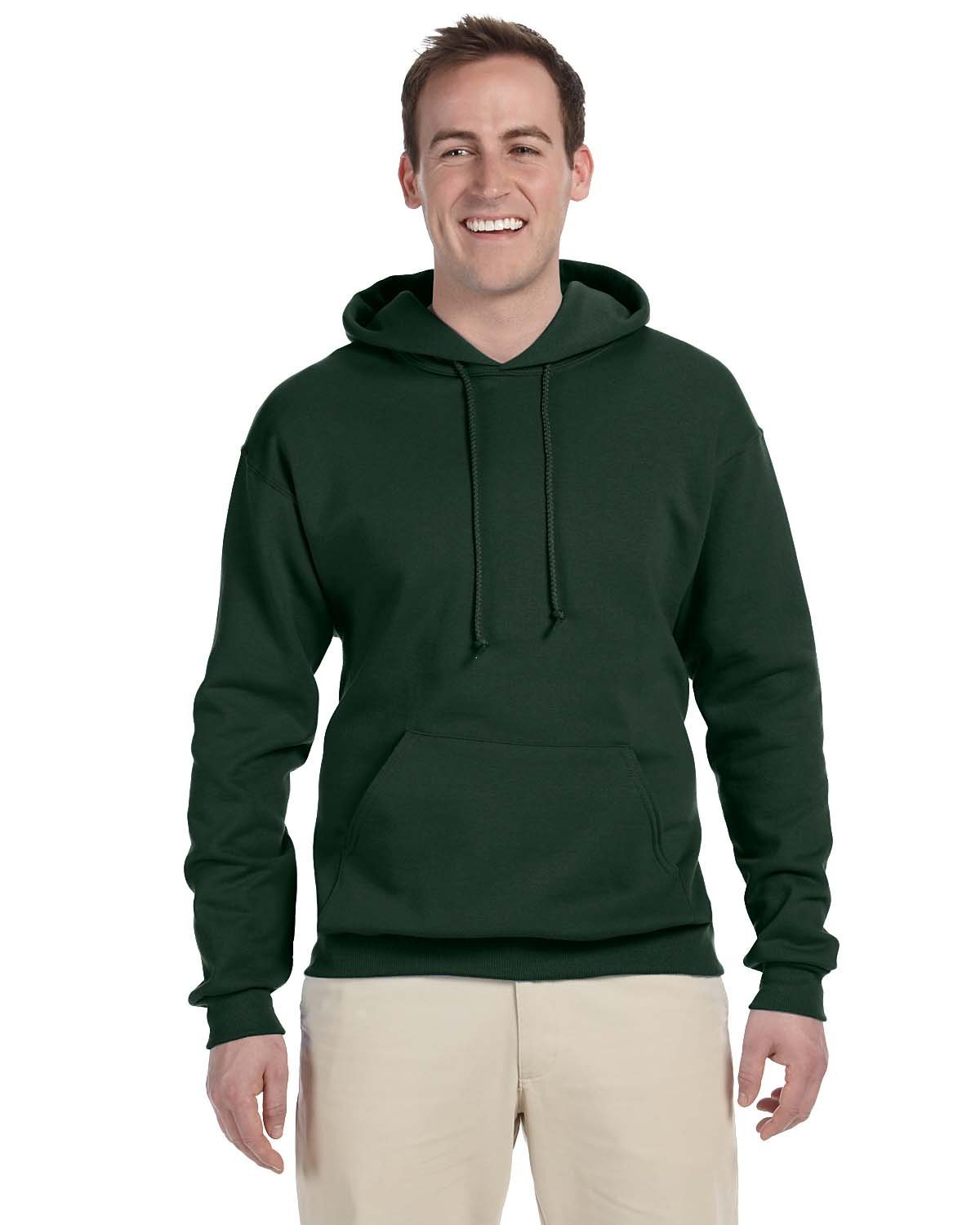 JERZEES Adult NuBlend® Fleece Pullover Hooded Sweatshirt Mens Apparel Sweatshirts & Fleece