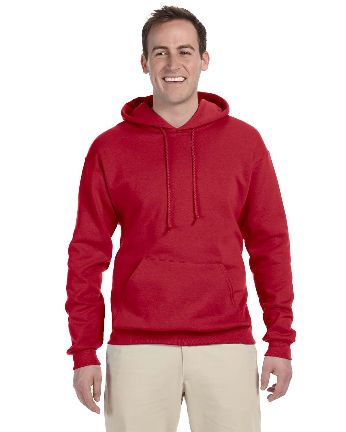 JERZEES Adult NuBlend® Fleece Pullover Hooded Sweatshirt Mens Apparel Sweatshirts & Fleece