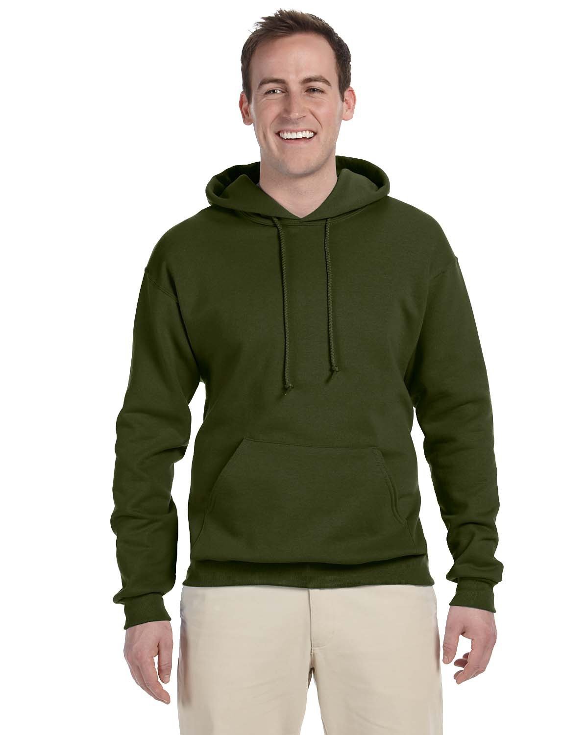 JERZEES Adult NuBlend® Fleece Pullover Hooded Sweatshirt Mens Apparel Sweatshirts & Fleece