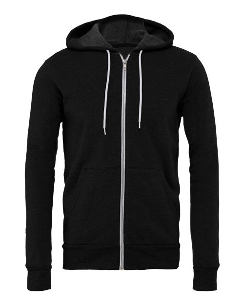 BELLA + CANVAS Unisex Sponge Fleece Full Zip Hoodie Mens Apparel Sweatshirts & Fleece