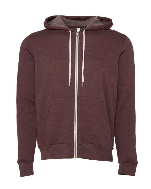 BELLA + CANVAS Unisex Sponge Fleece Full Zip Hoodie Mens Apparel Sweatshirts & Fleece