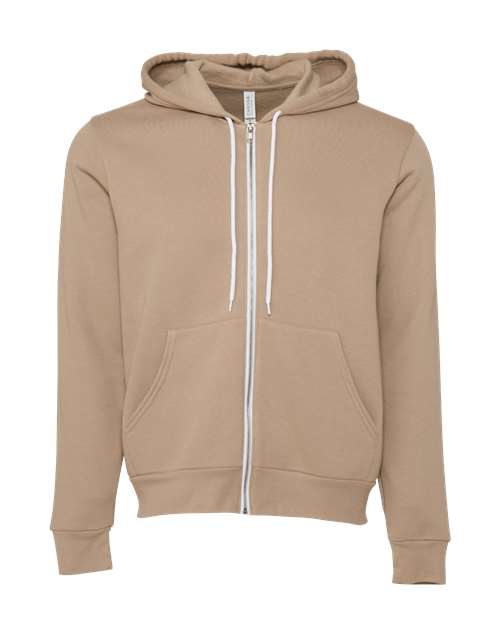 BELLA + CANVAS Unisex Sponge Fleece Full Zip Hoodie Mens Apparel Sweatshirts & Fleece