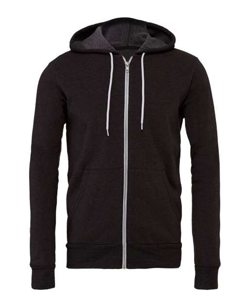 BELLA + CANVAS Unisex Sponge Fleece Full Zip Hoodie Mens Apparel Sweatshirts & Fleece