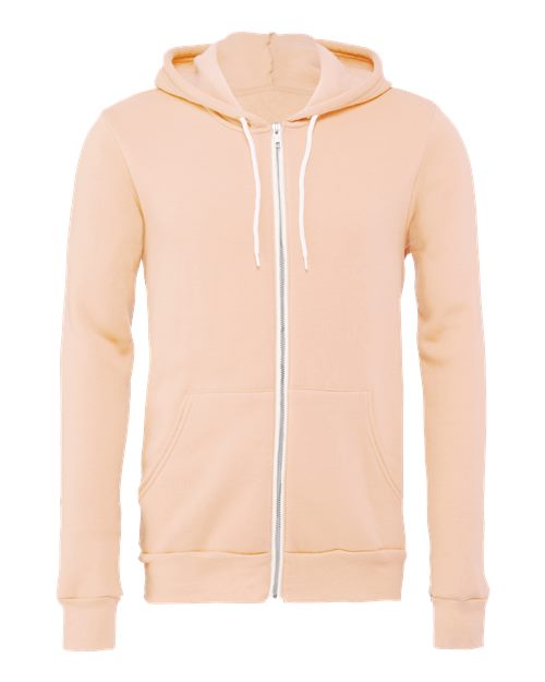 BELLA + CANVAS Unisex Sponge Fleece Full Zip Hoodie Mens Apparel Sweatshirts & Fleece
