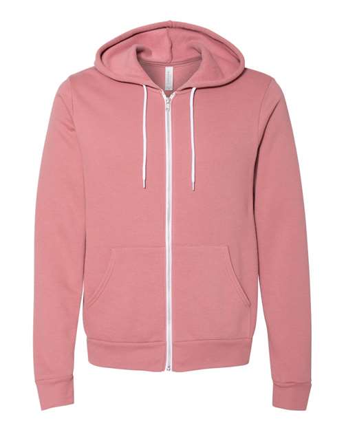 BELLA + CANVAS Unisex Sponge Fleece Full Zip Hoodie Mens Apparel Sweatshirts & Fleece