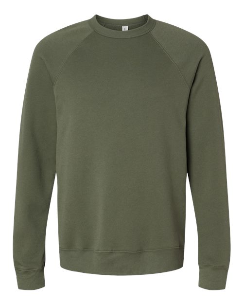 BELLA + CANVAS Unisex Sponge Fleece Raglan Sweatshirt BC3901 1/2 Mens Apparel Sweatshirts & Fleece