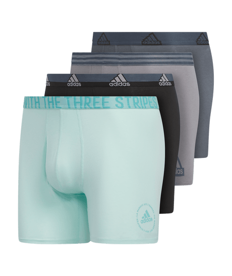 adidas Men's Stretch Cotton 4-Pack Boxer Brief Mens Apparel Underwear