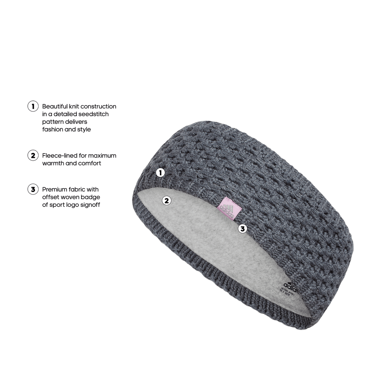 adidas Women's Crestline Headband Unisex Accessories Hats & Caps