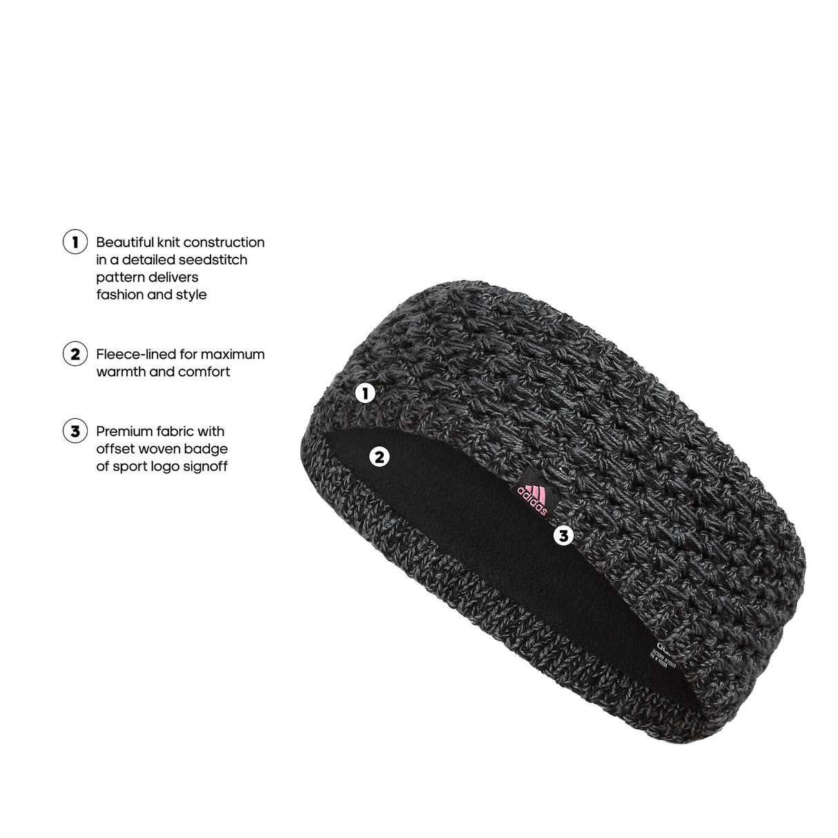 adidas Women's Crestline Headband Unisex Accessories Hats & Caps