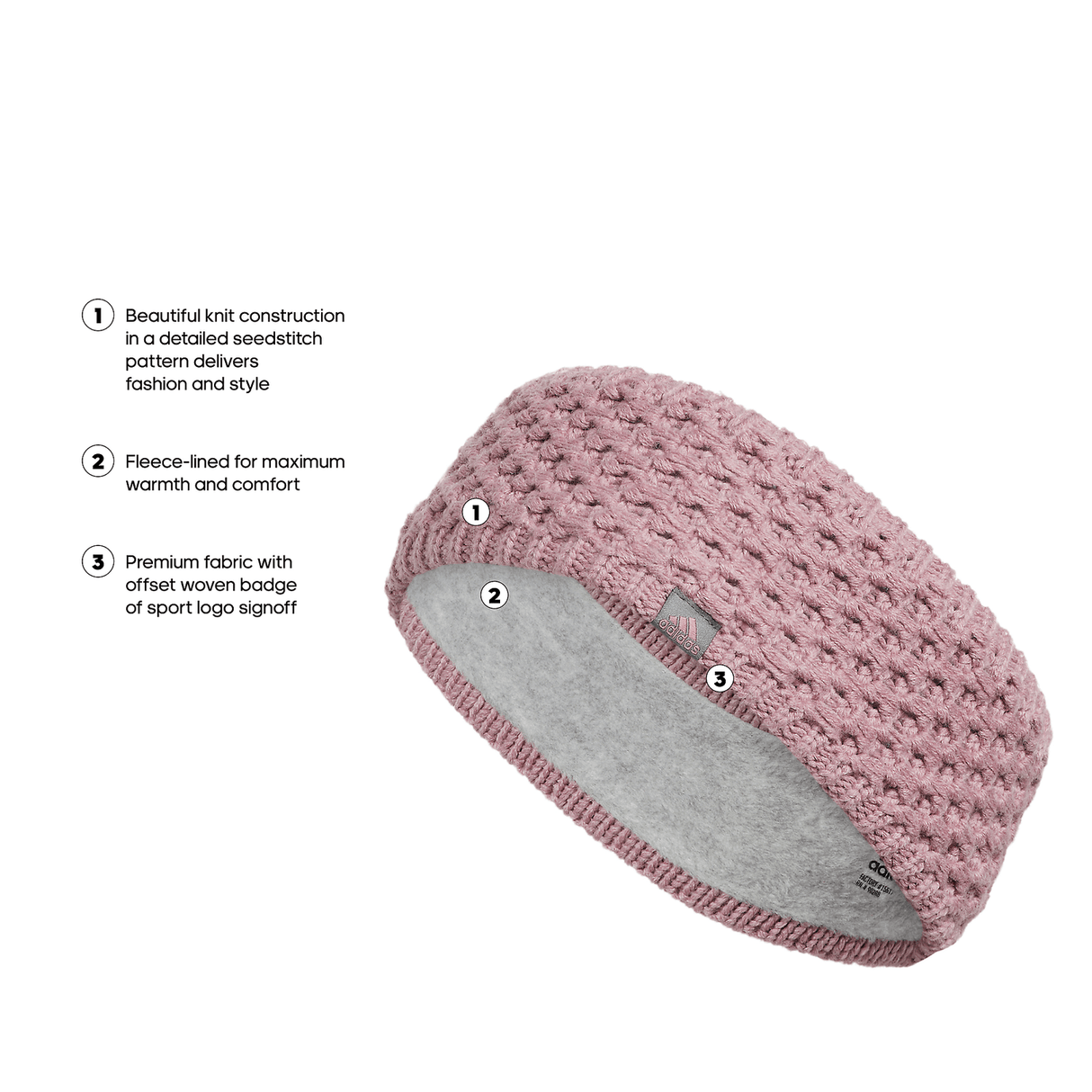 adidas Women's Crestline Headband Unisex Accessories Hats & Caps